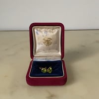 TENSHODO 銀座天賞堂  ペリドットK18YG  イヤリング 総重量2.0g  オールドジュエリー  レトロ天然石  ヴィンテージ宝石 70~80s