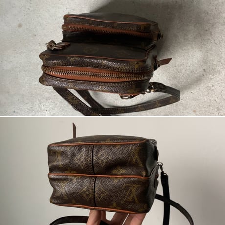 LOUIS VUITTON  ルイヴィトン ミニアマゾン  旧アマゾン  モノグラム  エクレールファスナー レザー摘み付  1970年代  ヴィンテージヴィトン オールドヴィトン 中古美品