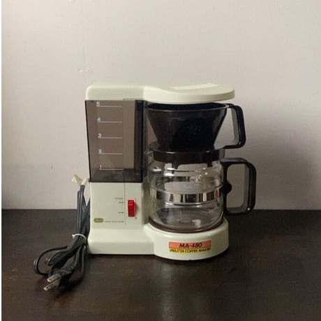 melitta メリタ  コーヒーメーカー  MA-480  80s 90s ヴィンテージ家電 レトロ家電 デッドストック 箱 保証書 付属品ありの未使用品