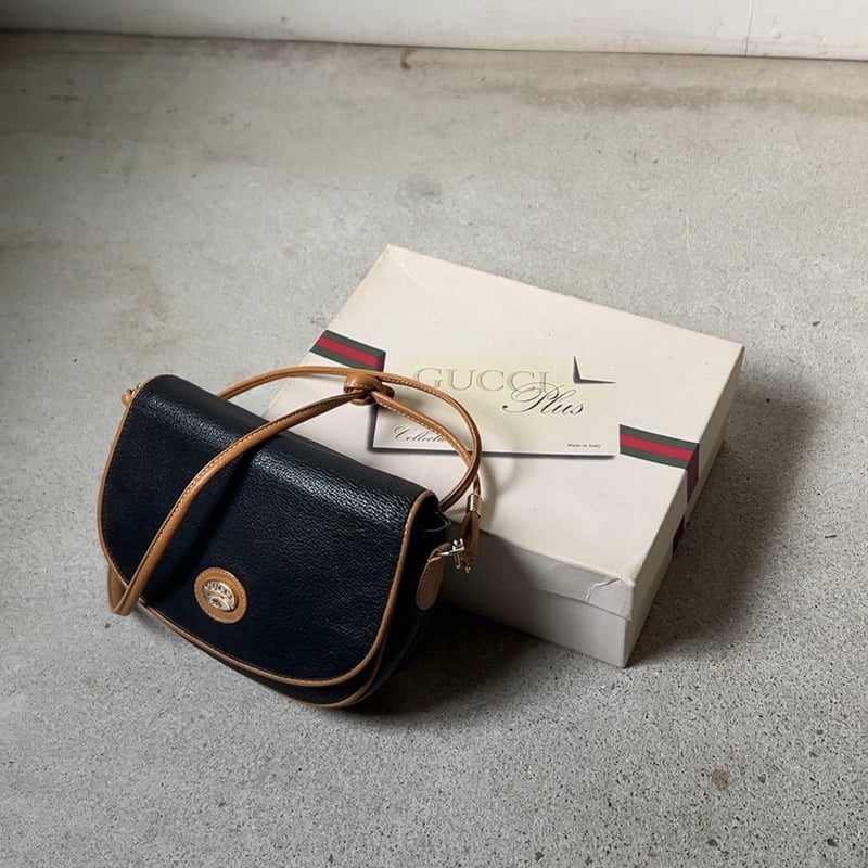 GUCCI グッチ オールドグッチ グッチプラス 型押しレザー ポシェット