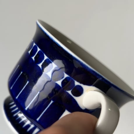 ARABIA アラビア (オールドアラビア) Valencia バレンシア コーヒーカップ＆ソーサー ハンドペイント 北欧ヴィンテージ 廃盤品　商品No.1