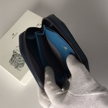 POSTALCO ポスタルコ    Kettle Zipper Wallet Small  ケトルジッパーウォレット-スモール  ネイビー  中古極美品