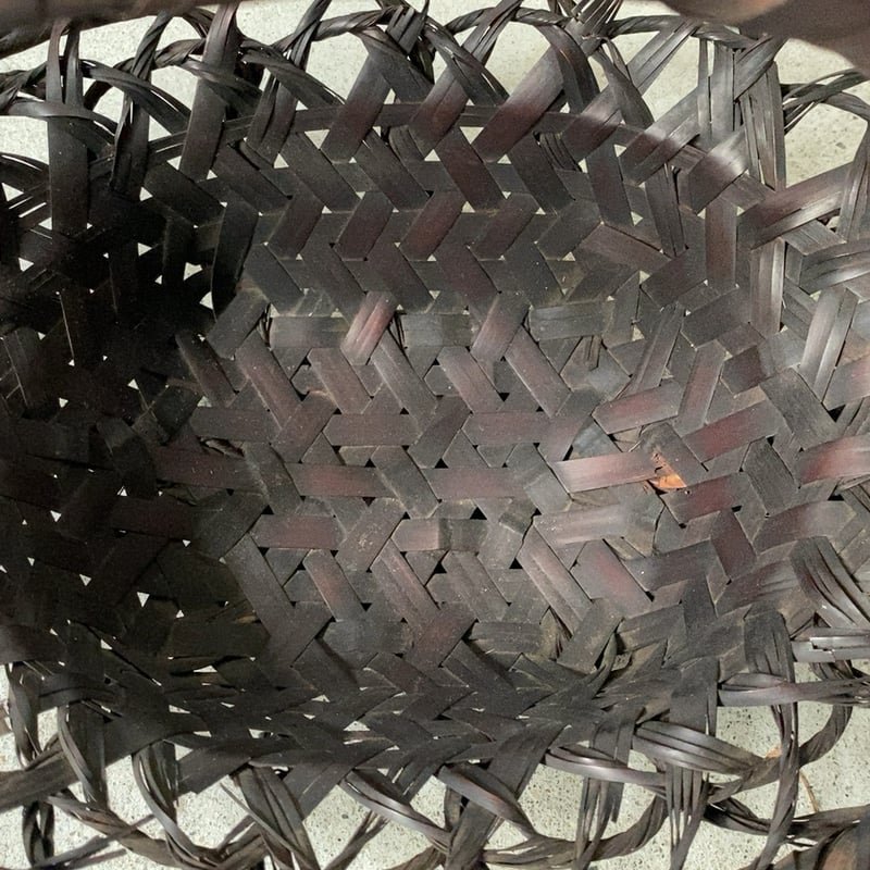 昭和初期 竹編みバスケット 昭和初期 竹編みバスケット