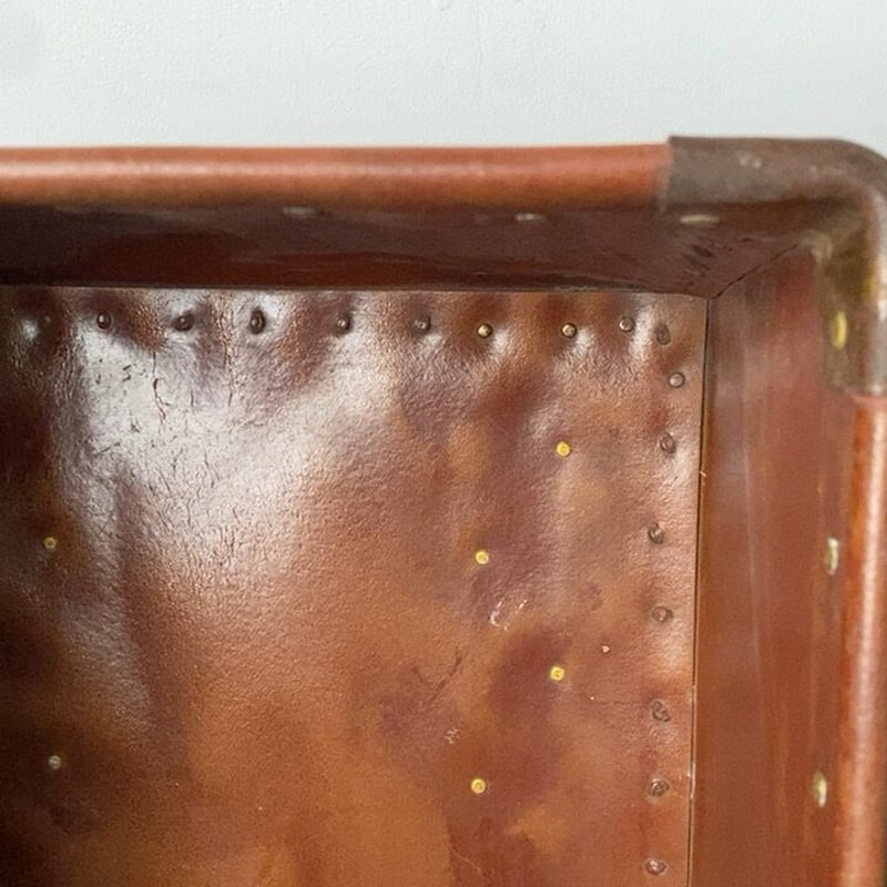 古いボテ箱 アンティークコンテナボックス 収納箱 ヴィンテージ収納