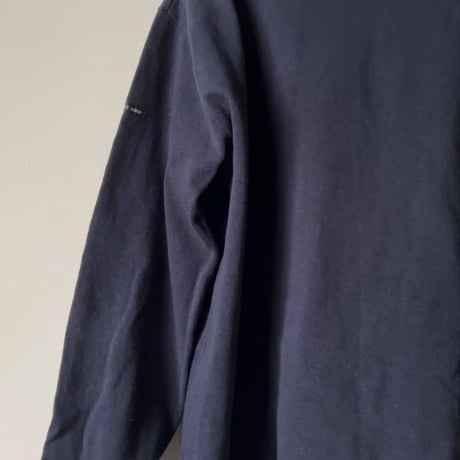 SAINT JAMES セントジェームス  ウエッソン ネイビー無地 ユニセックス F 6SGPON(US42) ボートネック バスクシャツ St james フランス製