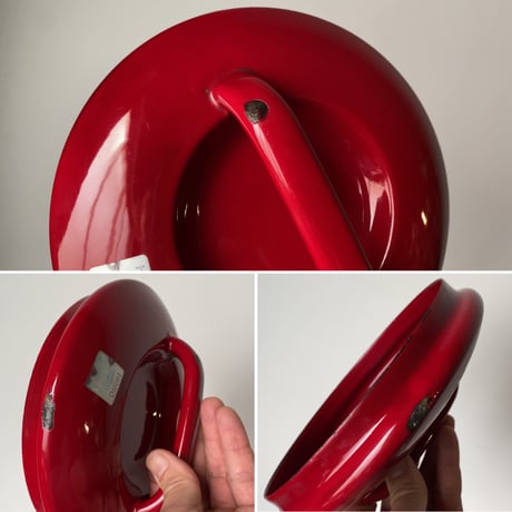 EVER WARE エバーウェア  1970～1980年代製 ヴィンテージ ホーロー両手鍋 18cm＆24cm  琺瑯 調理器具 ダークレッド