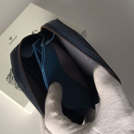 POSTALCO ポスタルコ    Kettle Zipper Wallet Small  ケトルジッパーウォレット-スモール  ネイビー  中古極美品