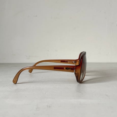 Christian Dior MONSIEUR クリスチャンディオール ムッシュ  ティアドロップサングラス 2038J サイドロゴ  眼鏡  ブラウン  オールドディオール ヴィンテージ 中古美品