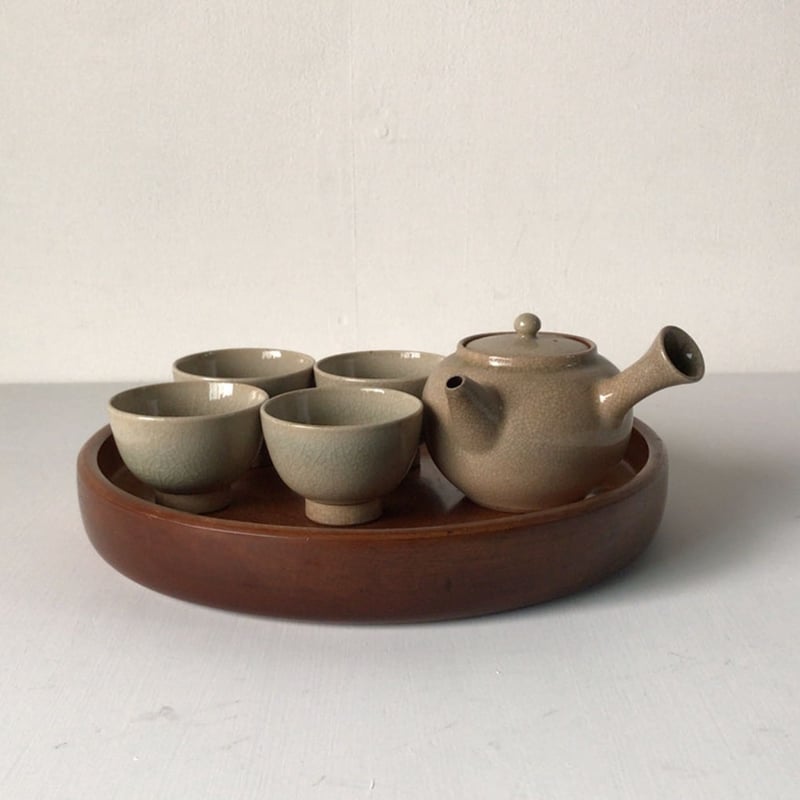 木製 くり抜き盆 小さめサイズ26.2cm 木工 工芸品 木製無垢材 民藝