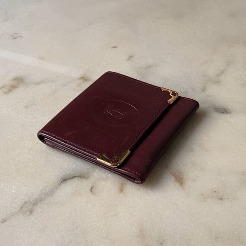Cartier カルティエ マストライン フラップ型ミニコインケース Cartier カルティエ マストライン フラップ型ミニコインケース