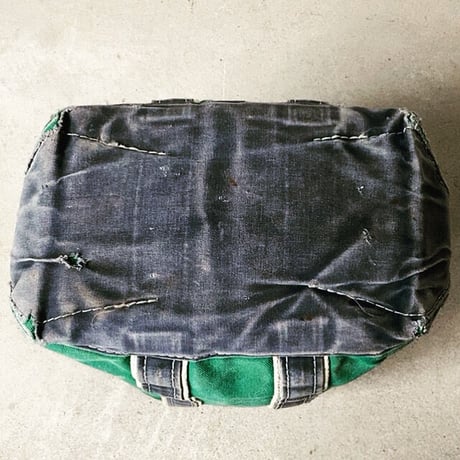 LLBean エルエルビーン 80s デラックストート Mサイズ グリーン×ネイビー ヴィンテージ ボート&トート ビーントート boat&tote made in usa
