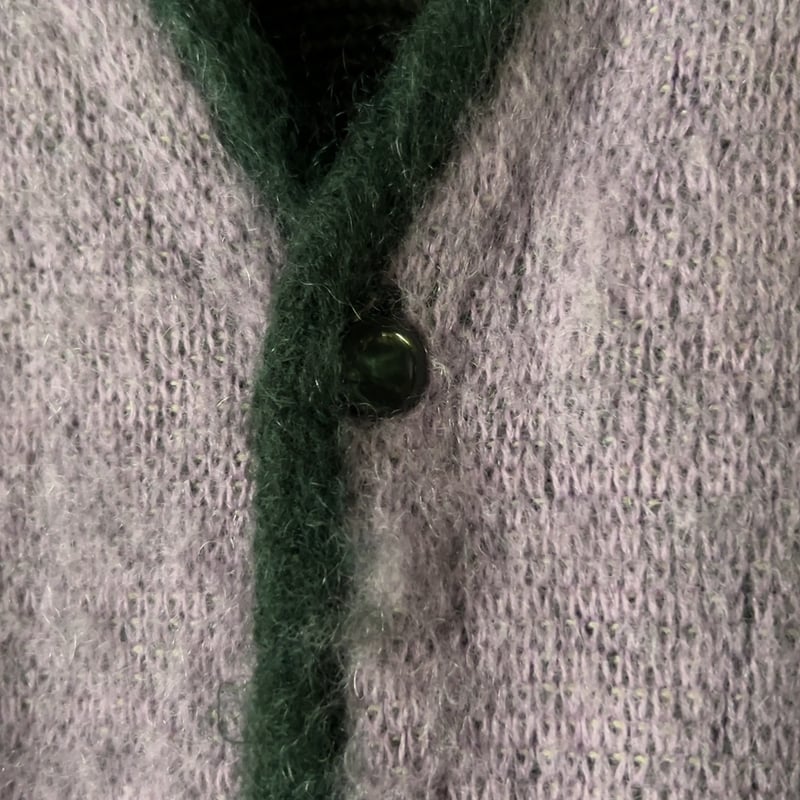 NEEDLES ニードルズ モヘアカーディガン ダイヤモンド ビリジアン