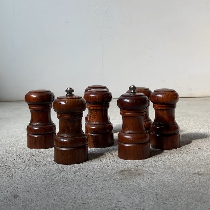 KUSAKABE クサカベ 木製 ペッパーミル＆ソルトボトル 2個セット 木製