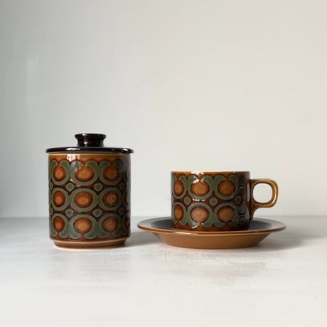 Hornsea ホーンジー社  BRONTE ブロンテ　イギリス ヴィンテージ カップ＆ソーサー  美品  made in England