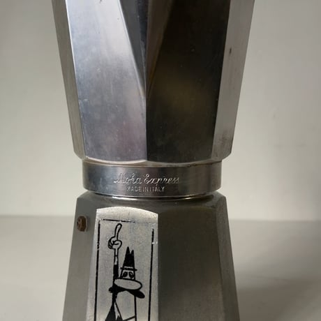 BIALETTI ビアレッティ モカエキスプレス ６カップ 直火式 コーヒーメーカー エスプレッソメーカー マキネッタ 永久定番 1970年代 ヴィンテージ クルジナッロ工場製 下段マーク 中古良品