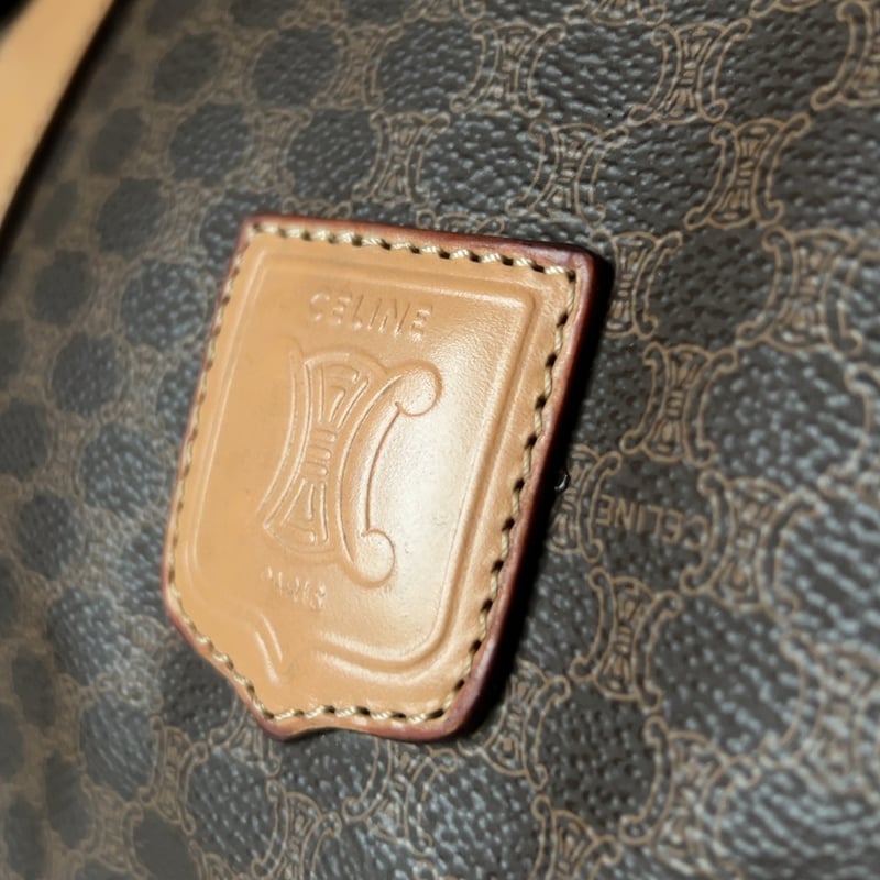 CELINE オールドセリーヌ トリオンフ(マカダム) 総柄 ボストンバッグ