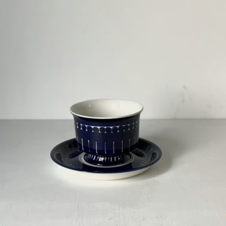ARABIA アラビア (オールドアラビア) Valencia バレンシア コーヒーカップ＆ソーサー ハンドペイント 北欧ヴィンテージ 廃盤品　商品No.2