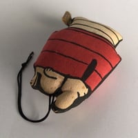 ヴィンテージ スヌーピー の綿入りマスコット  ぬいぐるみキーホルダー ツイルSNOOPY  オールドスヌーピー  コットンチャーム made in hongkong