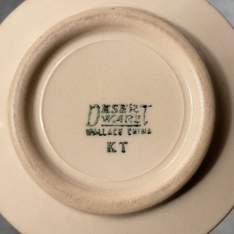 (B)  Wallace  ウォレス. (Desert ware). デザートウェア  ヴィンテージ マグカップ  アメリカ ダイナーマグ 50s 60s made in USA