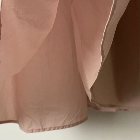 UNIVERSAL TISSU  ユニバーサルティシュ シルキータイプライター タックワンピース  チュニックワンピース グレーピンク  中古美品