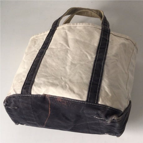 LLBean LLビーン エルエルビーン Boat & Tote  ボート&トート  バッグ  鞄  USA製 ナチュラル/ブラック Used  中古品
