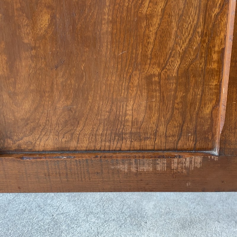 アンティーク 木製 病院の衝立 モールガラス 目隠し 仕切板