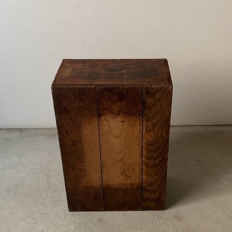 ASAHI BEER アサヒビール 古い木箱 昭和期 黒ヤケした木肌