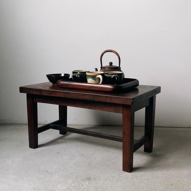 1953年 昭和28年 戦後すぐの古く小さい座卓 ローテーブル 文机 花台