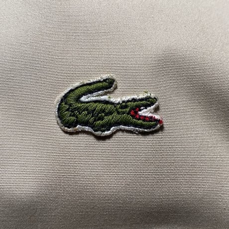 LACOSTE ラコステ (IZOD LACOSTE  アイゾッド ラコステ) スイングトップ 70s 80s ヴィンテージ コットンブルゾン  ラグランスリーブ   ベージュ/ライトイエロー