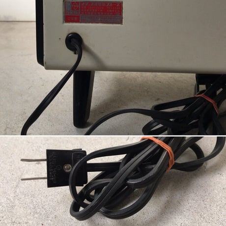National ナショナル　クラシック電気ストーブ・スチーム有り DS-27N  700w  白黒　ヴィンテージ  80s 家電　中古良品
