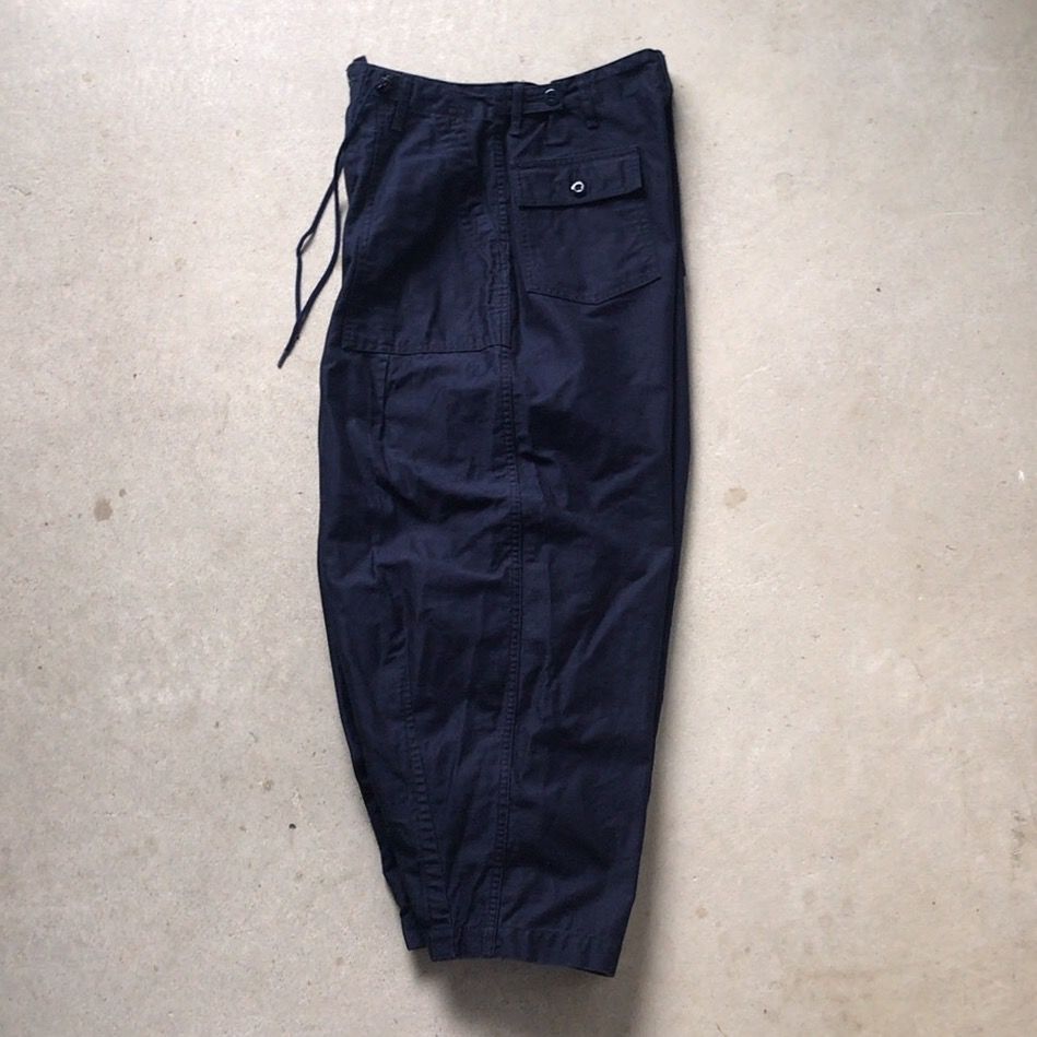 ネペンテス(needles・ニードルス) H.D. PANT ヒザデルパンツ ファティーグパンツタイプ ネイビー レディース サイズ1 中古極美品