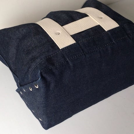 MASTER&Co.(マスターアンドコー) コットントートバッグ デニム  RAIL MAN BAG  レイルマンバッグ  ミディアム MC830  中古美品