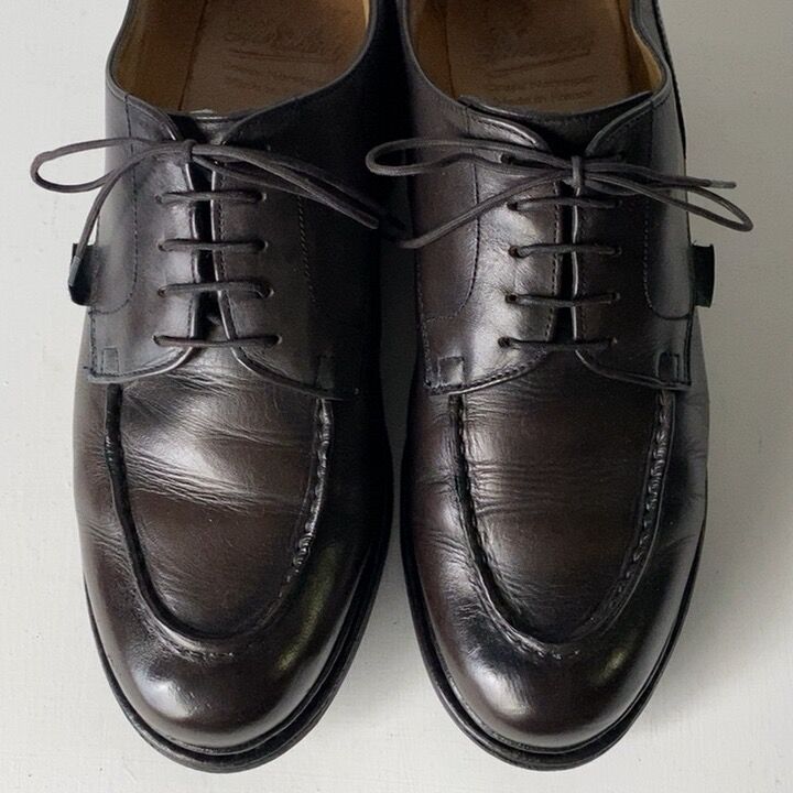 Paraboot パラブーツ シャンボード ダークブラウン size 8 1/2 Uチップ paratex ラバーソール 中古品