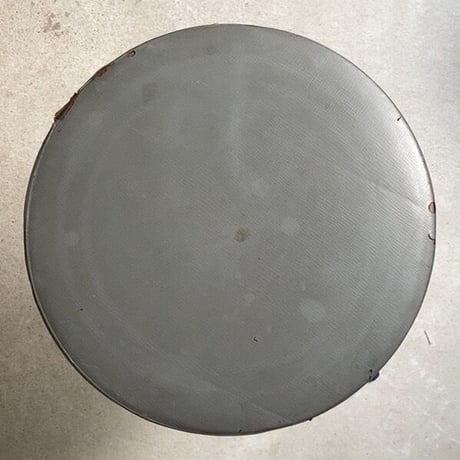 B : KOKUYO オールドコクヨ  古いコクヨの丸椅子  ヴィンテージ スチール スツール  回転椅子 事務椅子 作業椅子 鉄脚 旧ロゴ レトロ 家具