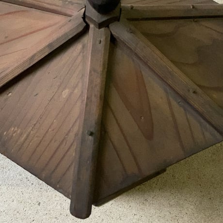 古い木製の小屋 六角御堂 ミニお堂 仏像庫 明治 大正 古木工品 楔 古仏具 希少 珍品