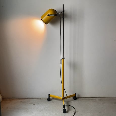 SWAN DENKI スワン電器  ヴィンテージ フロアライト フロアスタンド  間接照明 照明器具  イエロー/ブラック  ジャパンヴィンテージ 珍品 完品