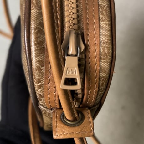 H様おまとめ品 CELINE オールドセリーヌ トリオンフ(マカダム) 総柄  ラウンドファスナーポシェット ミニバッグ ヴィンテージセリーヌ 中古良品