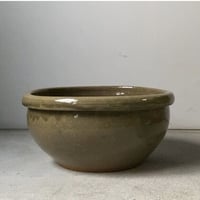 古い特大こね鉢39cm 民藝鉢 昭和期 古甕 大瓶 メダカ鉢 睡蓮鉢 ガーデニング ビオトープ ハス 水栽培 瀬戸 焼物 完品