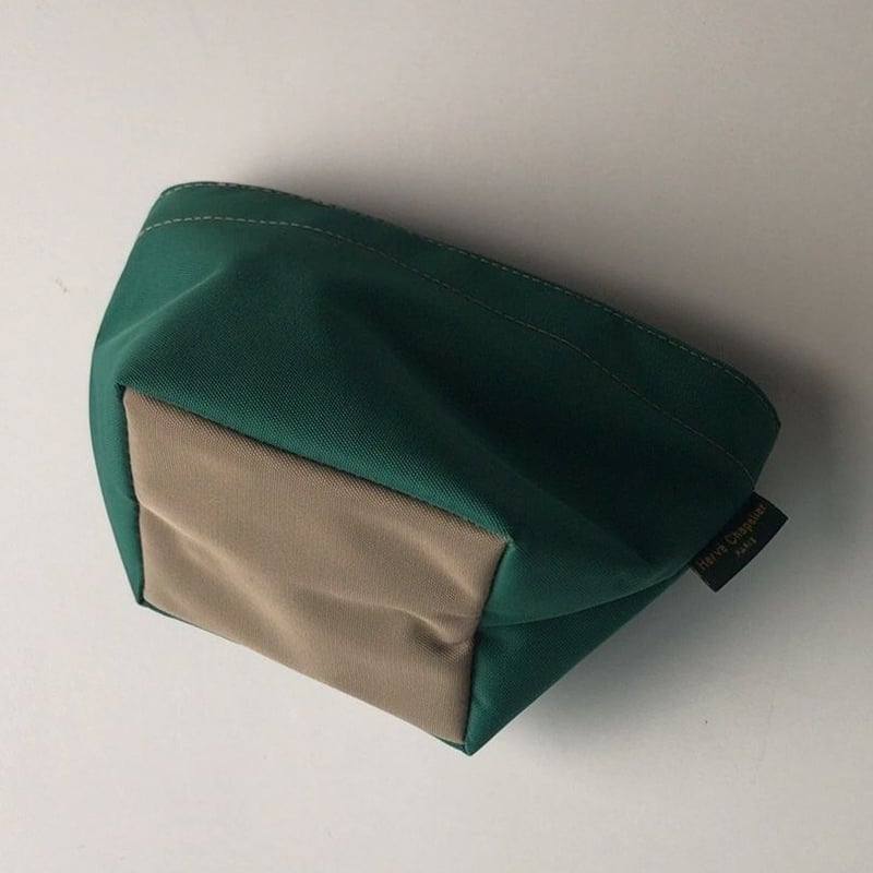 【美品】エルベシャプリエ　ナイロン　ブリーフケース　グリーン　緑 美品】エルベシャプリエ ナイロン ブリーフケース グリーン
