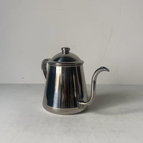 TAKAHIRO タカヒロ　コーヒードリップポット 0.9L  18-8ｽﾃﾝﾚｽ  900ml(5～7杯用) 業務用 珈琲器具 高級ポット 中古品