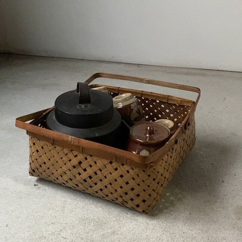 Antique Sam's Collection竹籠（大） インテリア ランドリーBOX