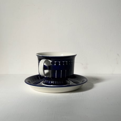 ARABIA アラビア (オールドアラビア) Valencia バレンシア コーヒーカップ＆ソーサー ハンドペイント 北欧ヴィンテージ 廃盤品　商品No.2