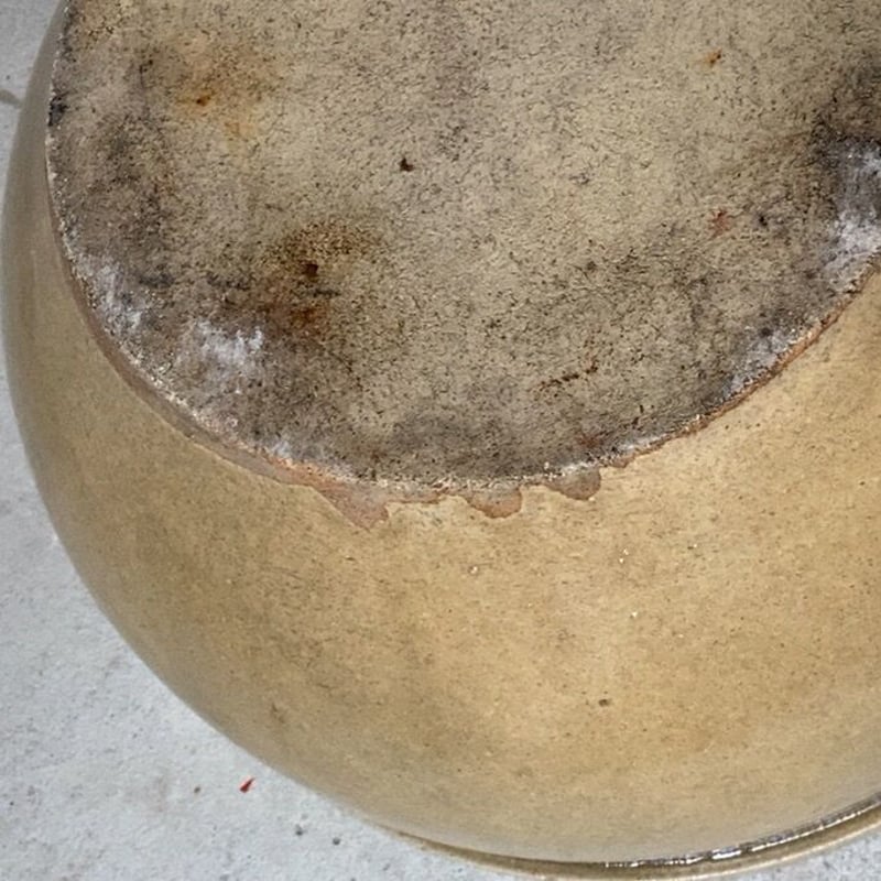 古い特大こね鉢39.5cm 民藝鉢 昭和期 古甕 大瓶 メダカ鉢 睡蓮鉢