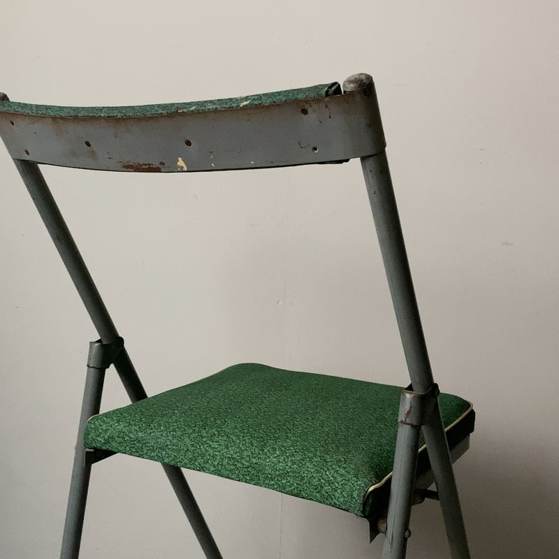 古い折り畳み椅子 1950-1960年代 ヴィンテージフォールディングチェア 