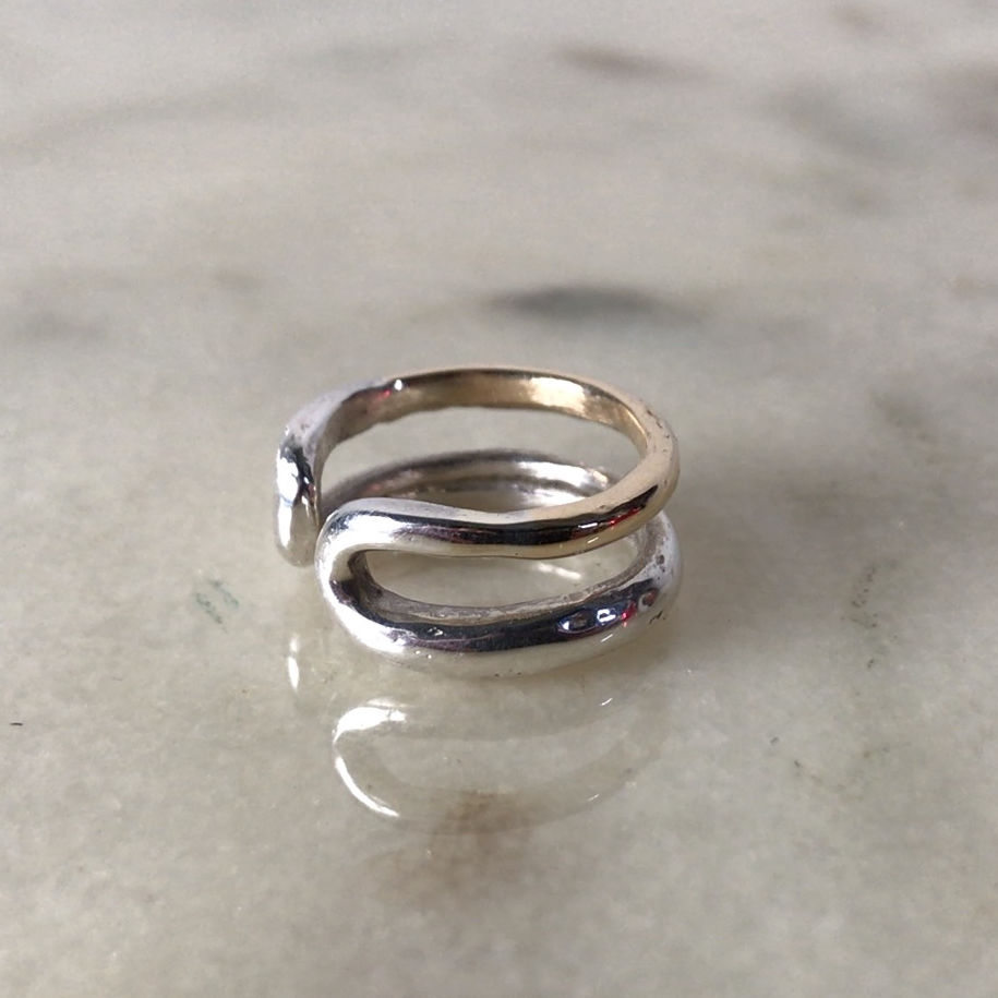 新品kaoru 2連リング　k10 シルバー Ring – タグ 