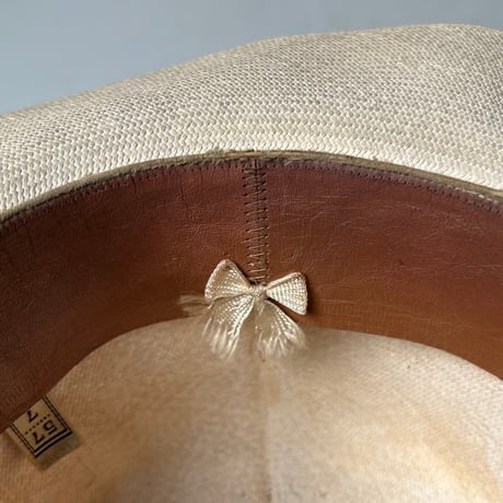 SuperOrionHat   SPECIALLY MADE FOR HANKYU DEPARTMENT STORE  阪急百貨店別注品 戦前阪急BOX付き ヴィンテージパナマハット実寸頭周約56cm