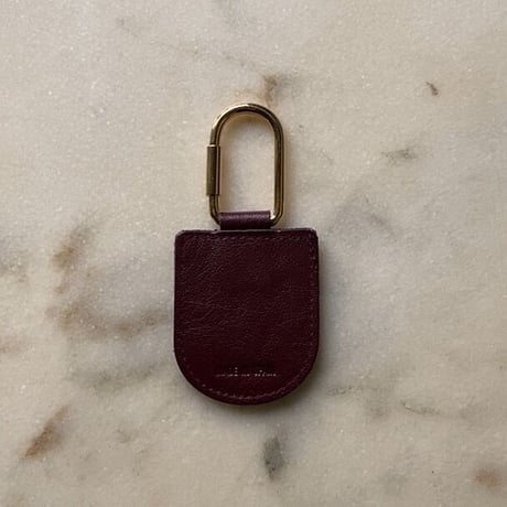 Dior クリスチャン ディオール  オールドディオール レザー キーリング ボルドー made in spain