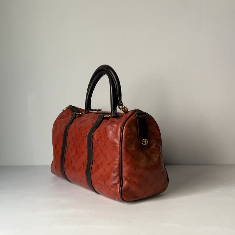TRUSSARDI トラサルディ 80s ヴィンテージ トラサルディ ミニボストン