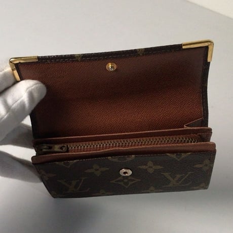LOUIS VUITTON  ルイヴィトン  モノグラム  L字ファスナー  コンパクトウォレット ヴィンテージ  エクレール ファスナー  ハーフフラップ付  ミニ財布 コインケース　極美品