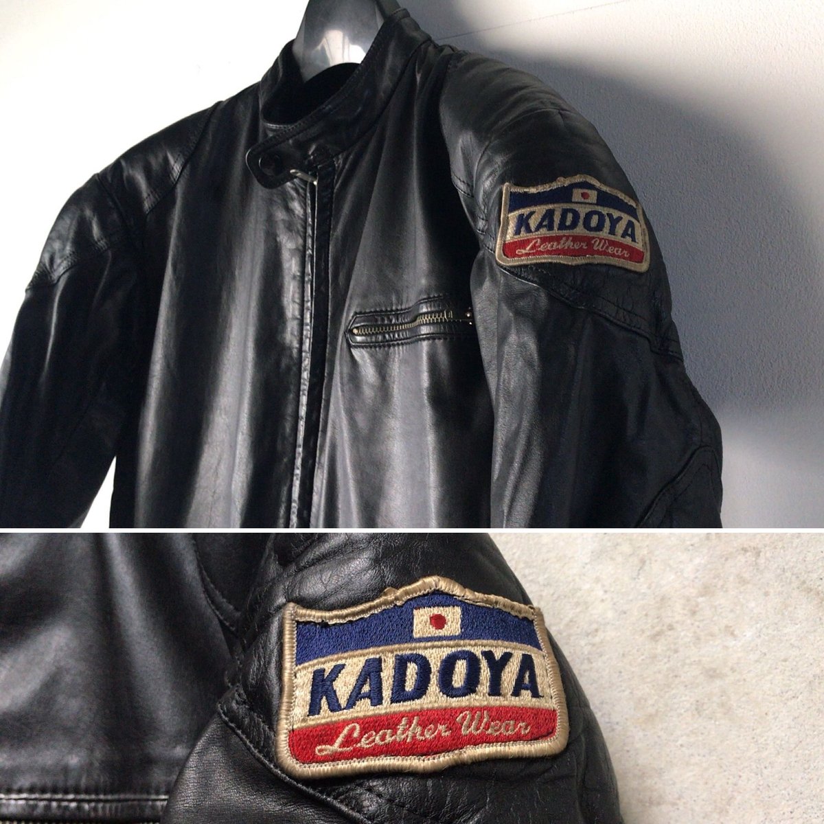 KADOYA カドヤ 70sヴィンテージ モーターサイクルレザースーツ 